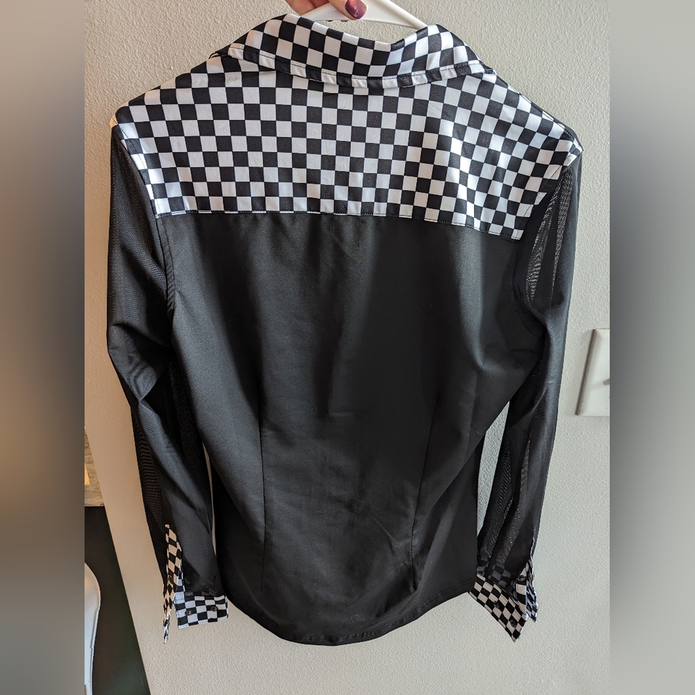 Ranch Dressn Black Button Down Shirt - Picture 2 of 3